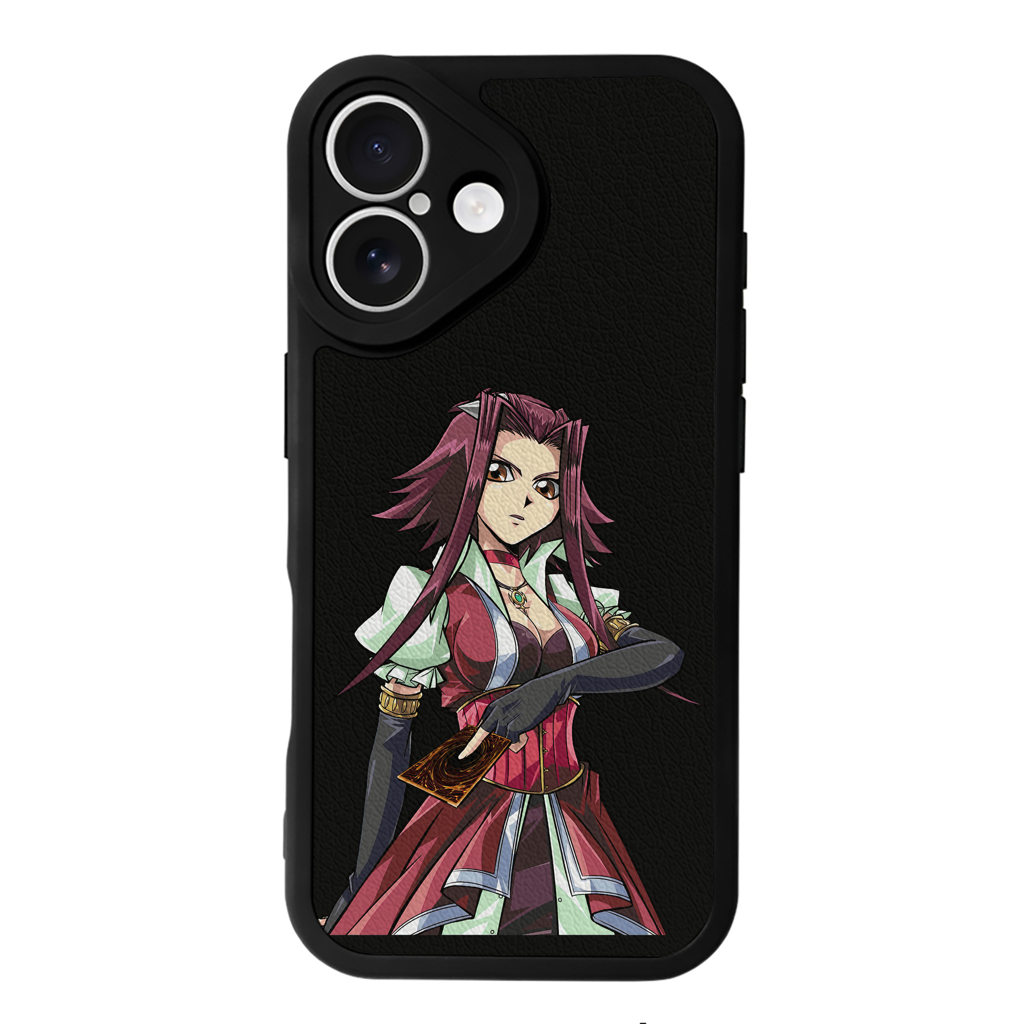 （画像用） 遊☆戯☆王 Yu-Gi-Oh! 【iPhone 16シリーズ対応】シリコンスマホケース（レザー調） 材質：シリコン